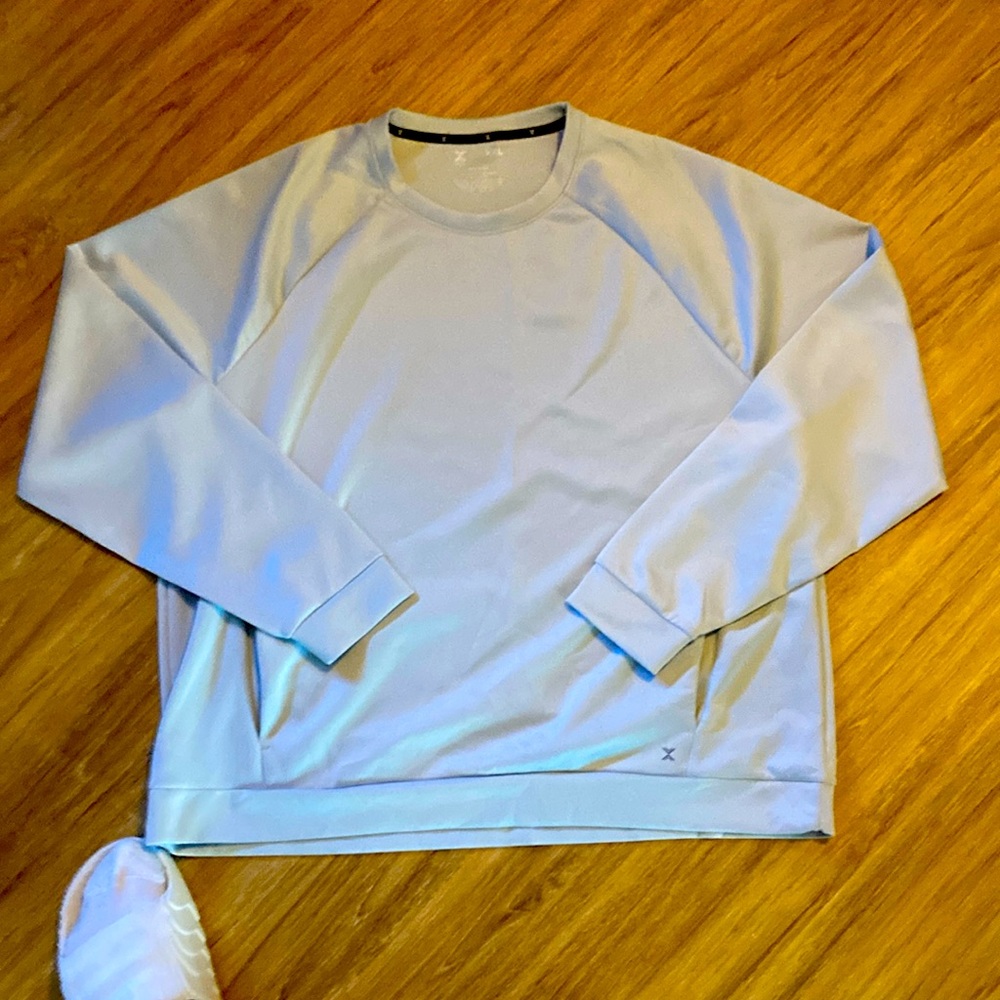 STUDIO (Xersion) Quick-dry long sleeve grey t-shirt